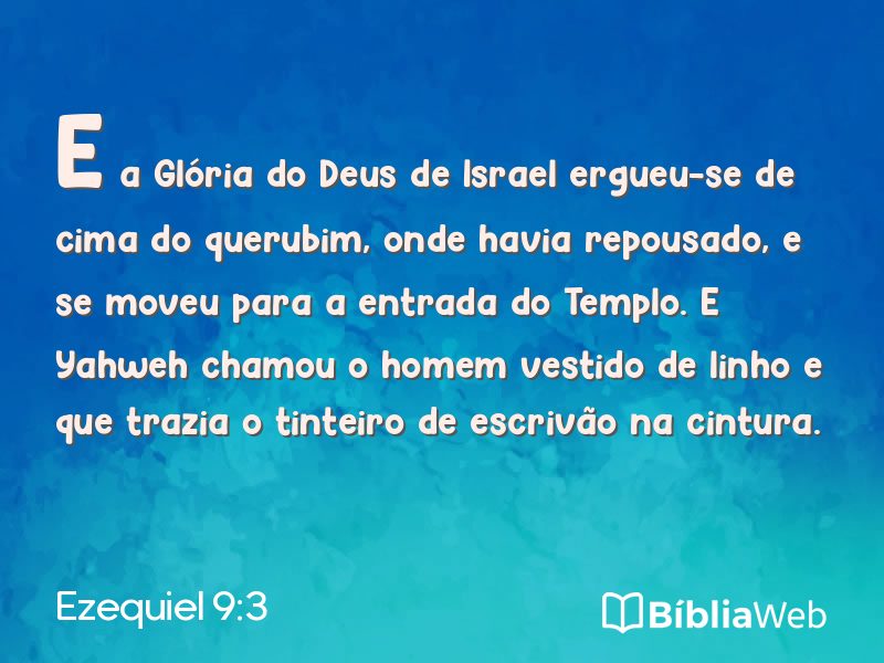 Ezequiel 9:3 em imagem para compartilhar