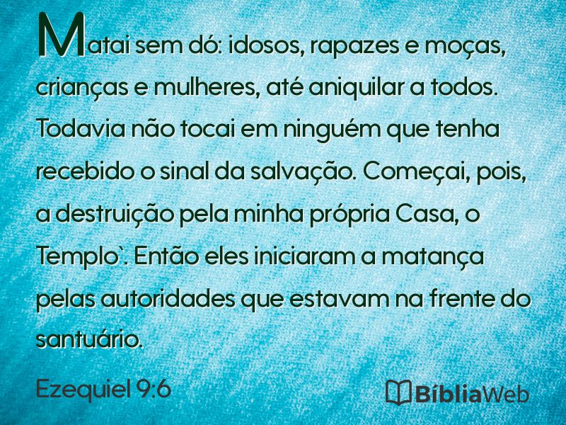 Ezequiel 9:6 em imagem para compartilhar