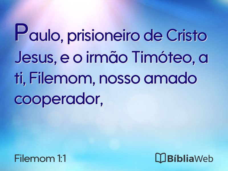 Filemom 1:1 em imagem para compartilhar