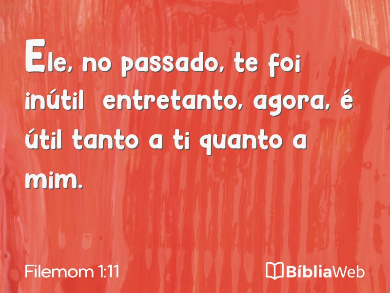 Filemom 1:11 em imagem para compartilhar