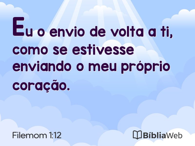 Filemom 1:12 em imagem para compartilhar
