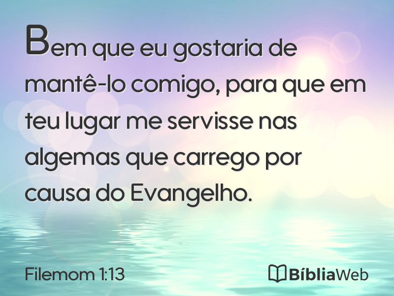 Filemom 1:13 em imagem para compartilhar