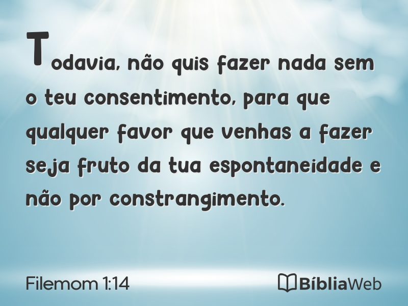 Filemom 1:14 em imagem para compartilhar