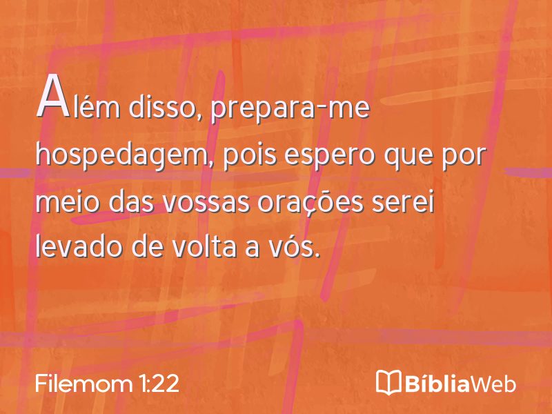 Filemom 1:22 em imagem para compartilhar