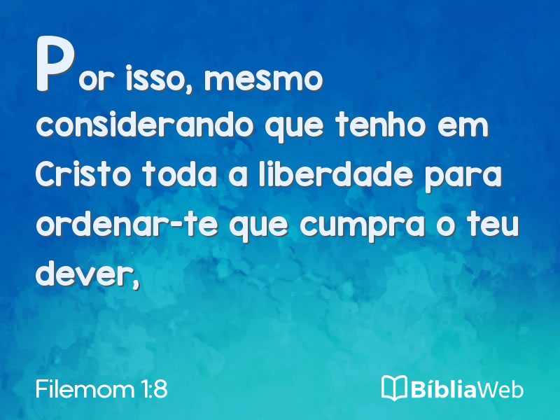 Filemom 1:8 em imagem para compartilhar