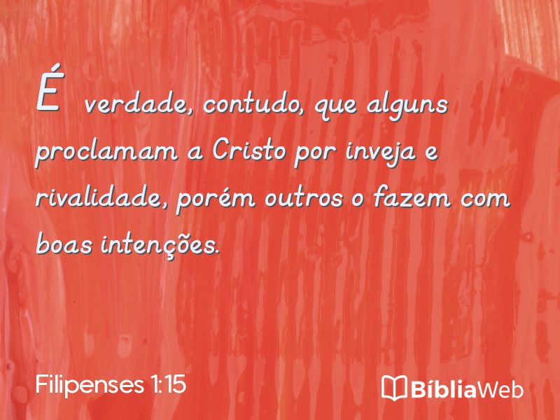 Filipenses 1:15 em imagem para compartilhar