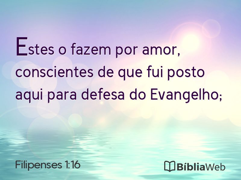 Filipenses 1:16 em imagem para compartilhar