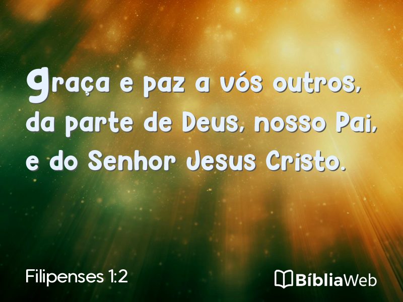 Filipenses 1:2 em imagem para compartilhar