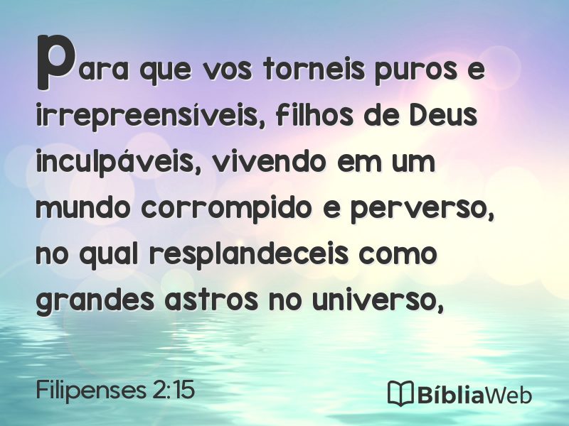 Filipenses 2:15 em imagem para compartilhar