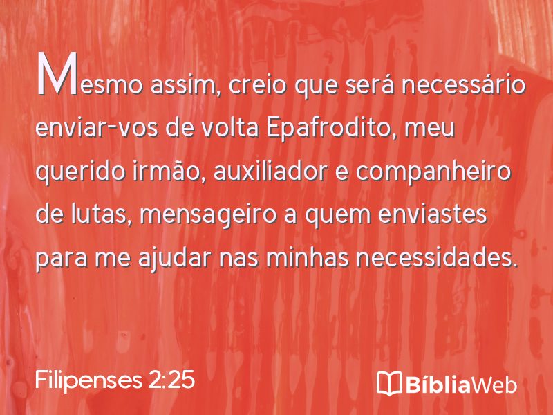 Filipenses 2:25 em imagem para compartilhar