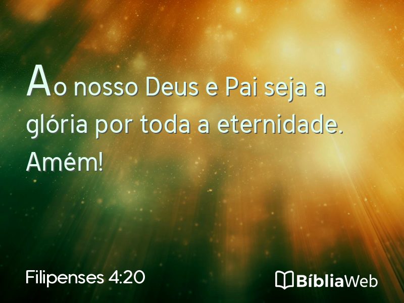 Filipenses 4:20 em imagem para compartilhar