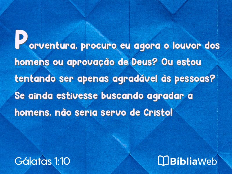 Gálatas 1:10 em imagem para compartilhar