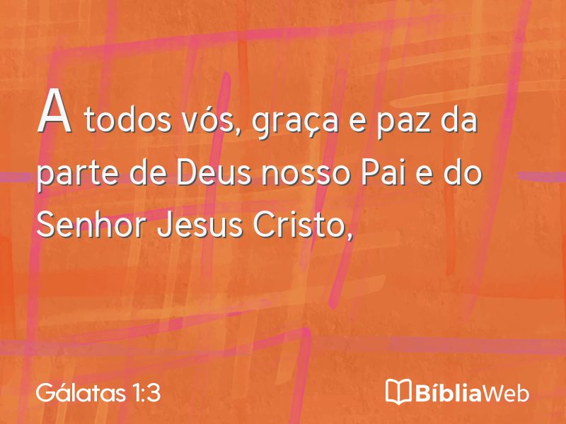 Gálatas 1:3 em imagem para compartilhar