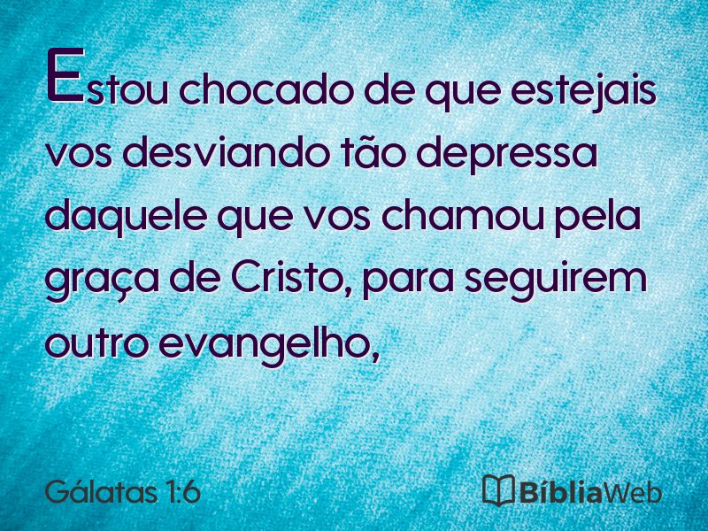 Gálatas 1:6 em imagem para compartilhar