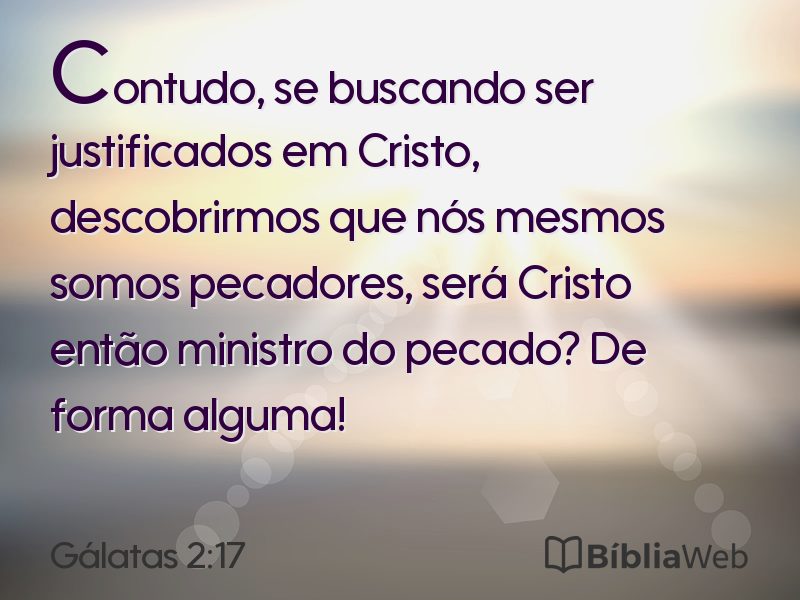 Gálatas 2:17 em imagem para compartilhar