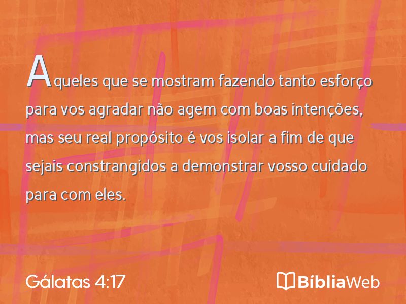 Gálatas 4:17 em imagem para compartilhar
