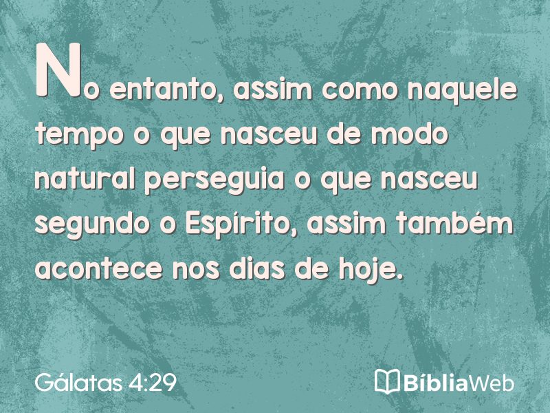 Gálatas 4:29 em imagem para compartilhar