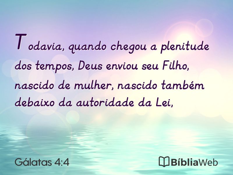 Gálatas 4:4 em imagem para compartilhar