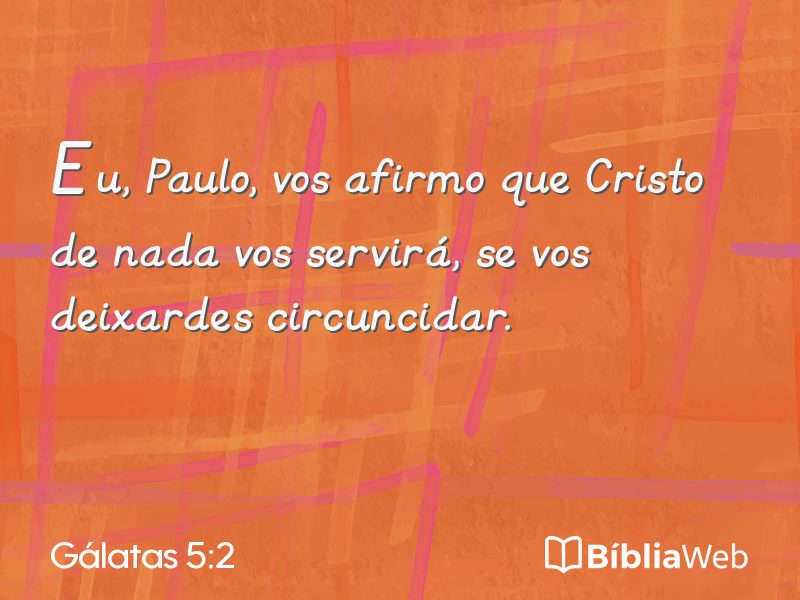 Gálatas 5:2 em imagem para compartilhar