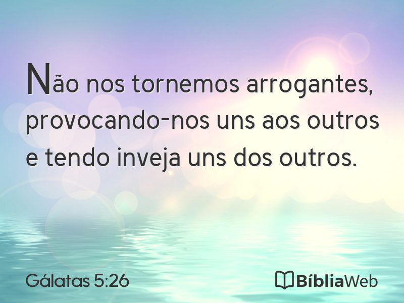 Gálatas 5:26 em imagem para compartilhar