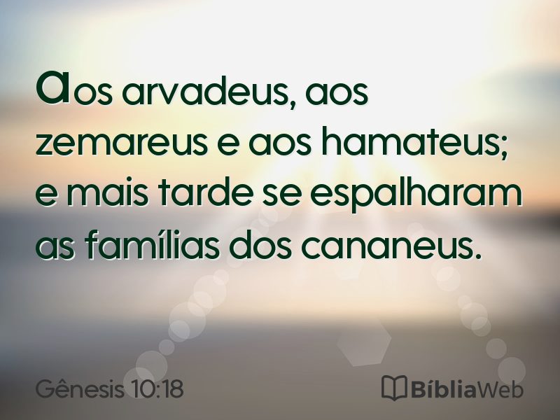 Gênesis 10:18 em imagem para compartilhar