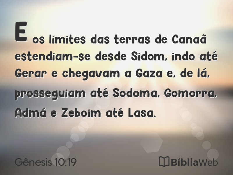 Gênesis 10:19 em imagem para compartilhar