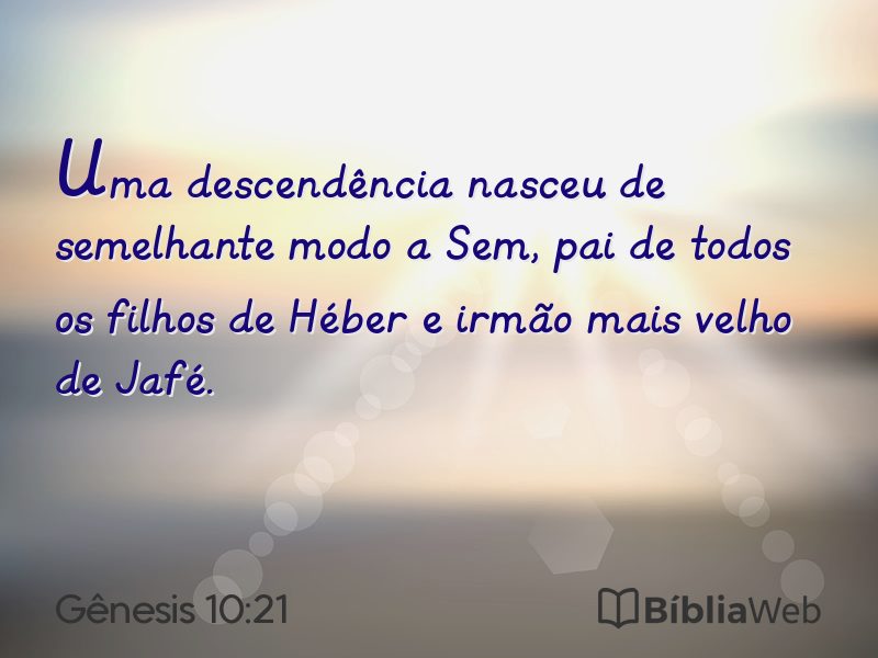 Gênesis 10:21 em imagem para compartilhar