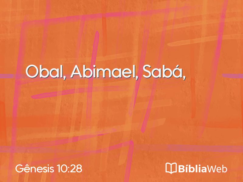 Gênesis 10:28 em imagem para compartilhar