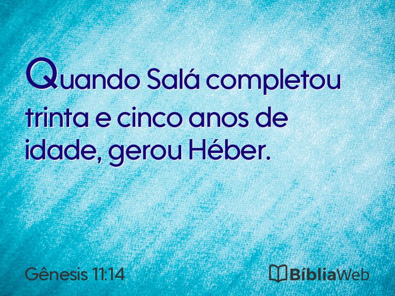 Gênesis 11:14 em imagem para compartilhar