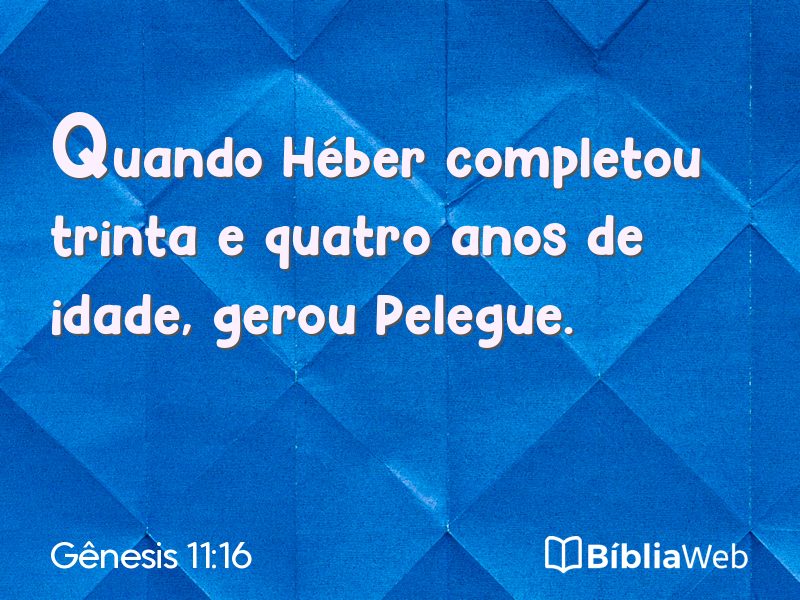 Gênesis 11:16 em imagem para compartilhar