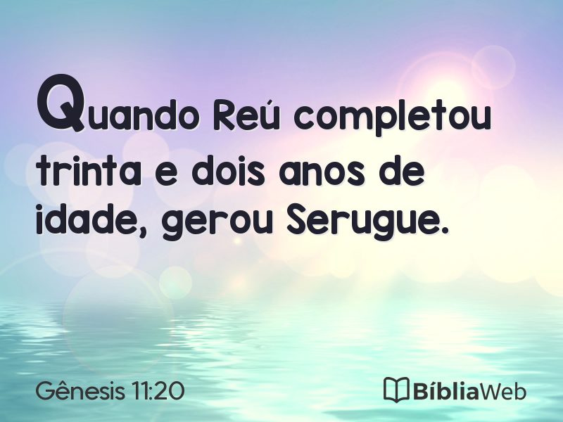 Gênesis 11:20 em imagem para compartilhar