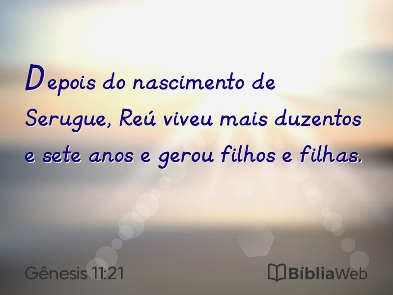 Gênesis 11:21 em imagem para compartilhar