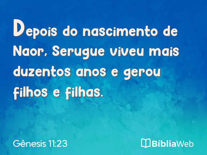 Gênesis 11:23 em imagem para compartilhar