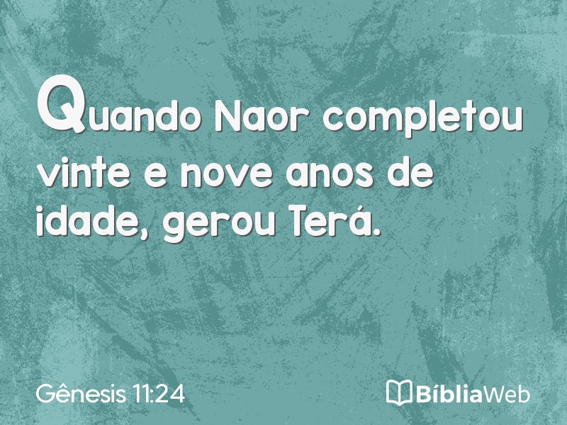 Gênesis 11:24 em imagem para compartilhar