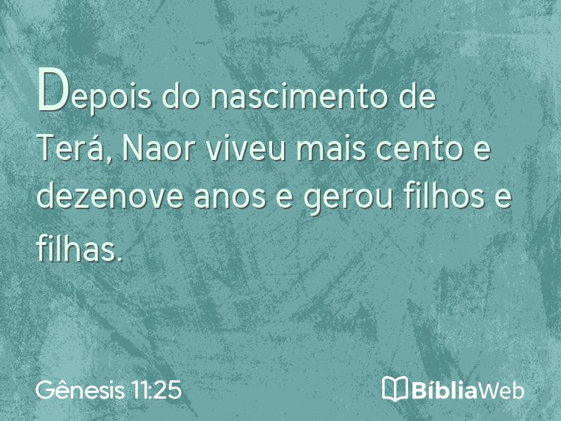 Gênesis 11:25 em imagem para compartilhar