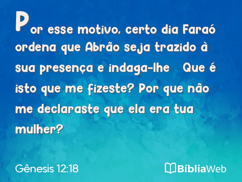 Gênesis 12:18 em imagem para compartilhar