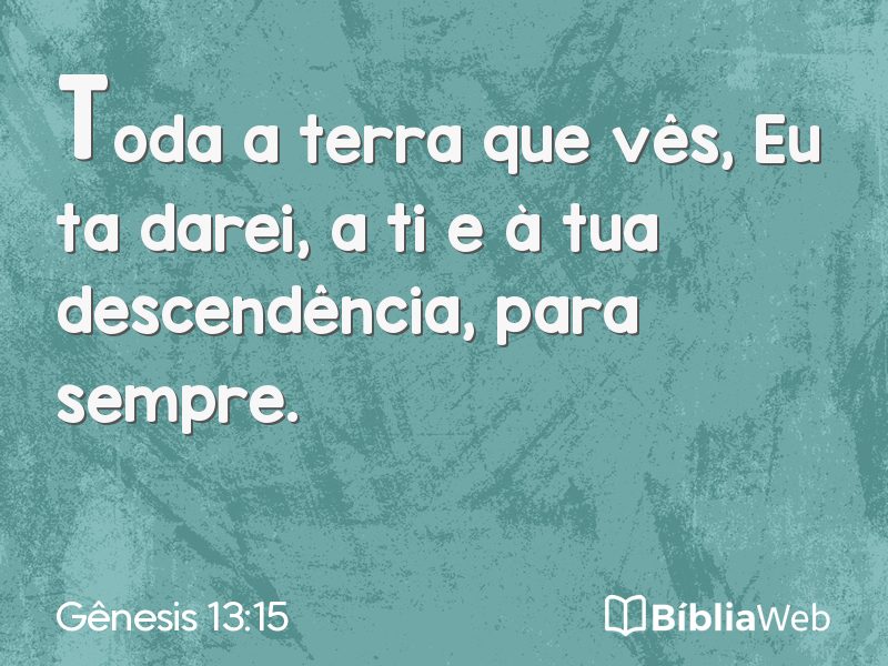 Gênesis 13:15 em imagem para compartilhar