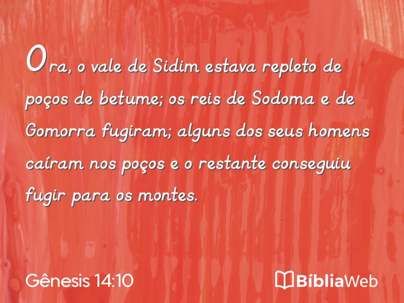 Gênesis 14:10 em imagem para compartilhar