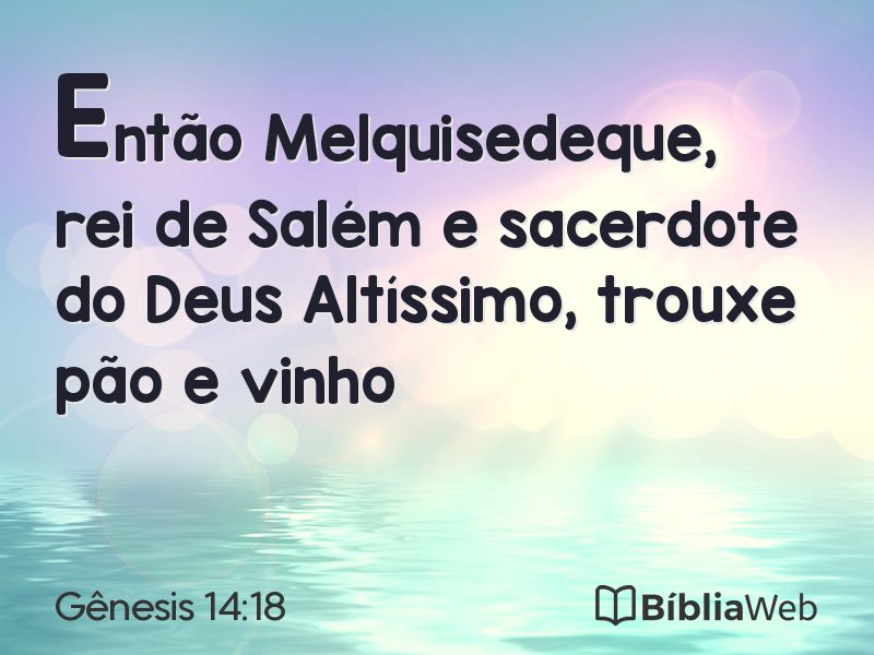 Gênesis 14:18 em imagem para compartilhar