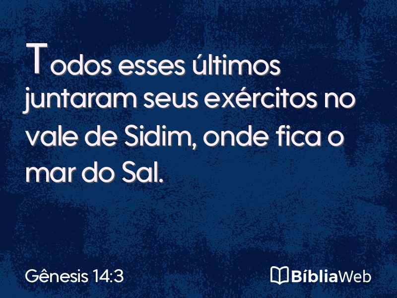 Gênesis 14:3 em imagem para compartilhar
