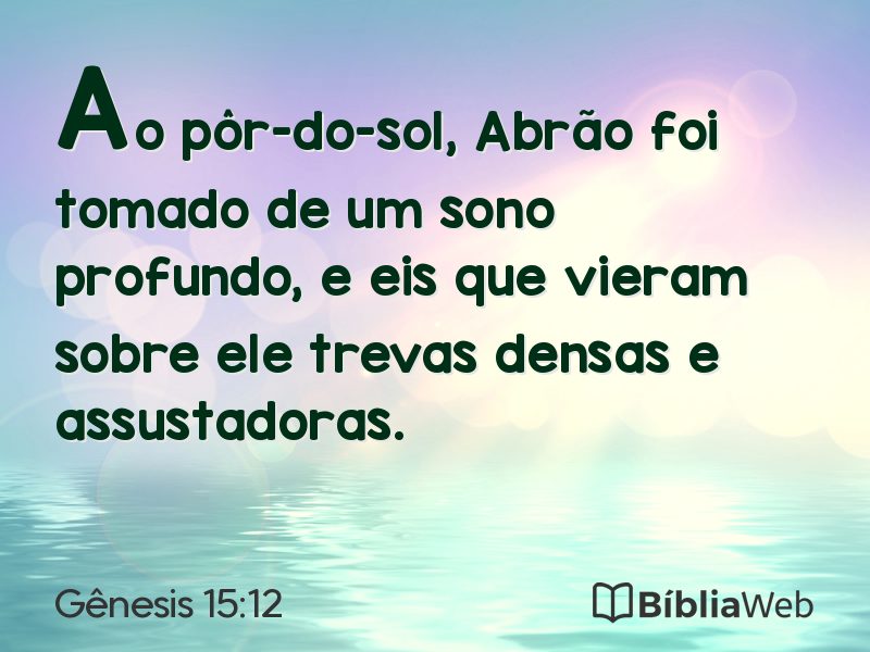 Gênesis 15:12 em imagem para compartilhar
