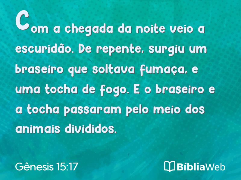 Gênesis 15:17 em imagem para compartilhar