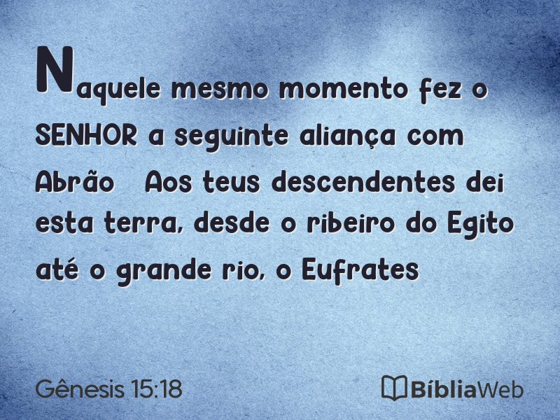 Gênesis 15:18 em imagem para compartilhar