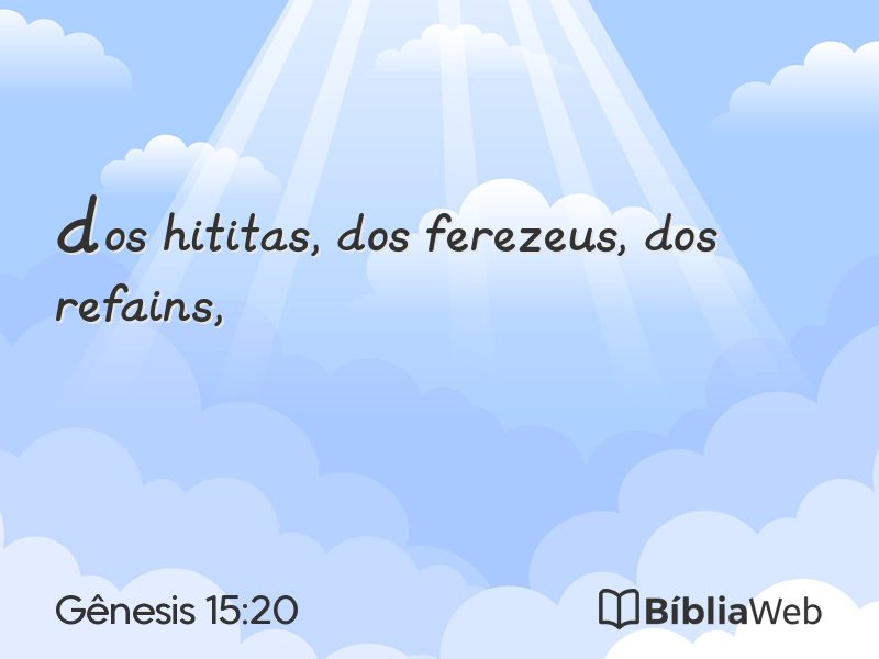 Gênesis 15:20 em imagem para compartilhar