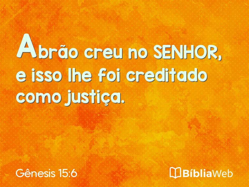 Gênesis 15:6 em imagem para compartilhar