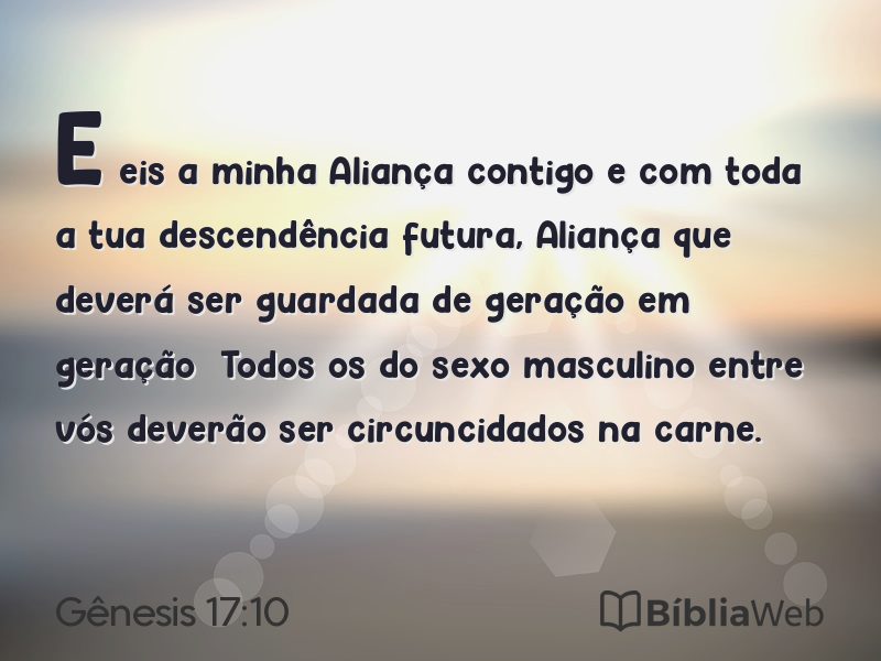 Gênesis 17:10 em imagem para compartilhar