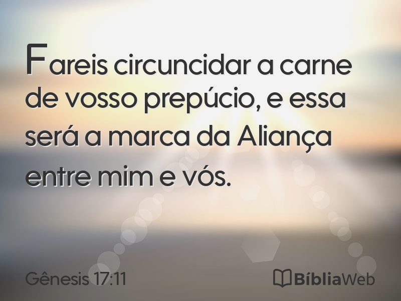 Gênesis 17:11 em imagem para compartilhar