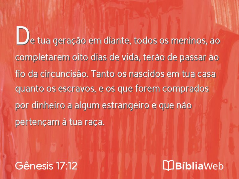 Gênesis 17:12 em imagem para compartilhar