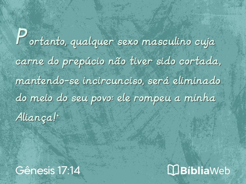 Gênesis 17:14 em imagem para compartilhar