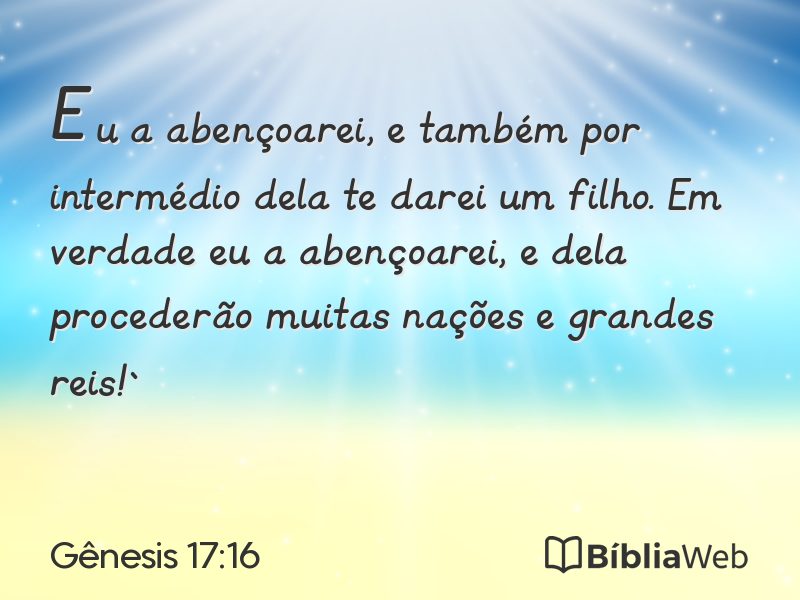 Gênesis 17:16 em imagem para compartilhar
